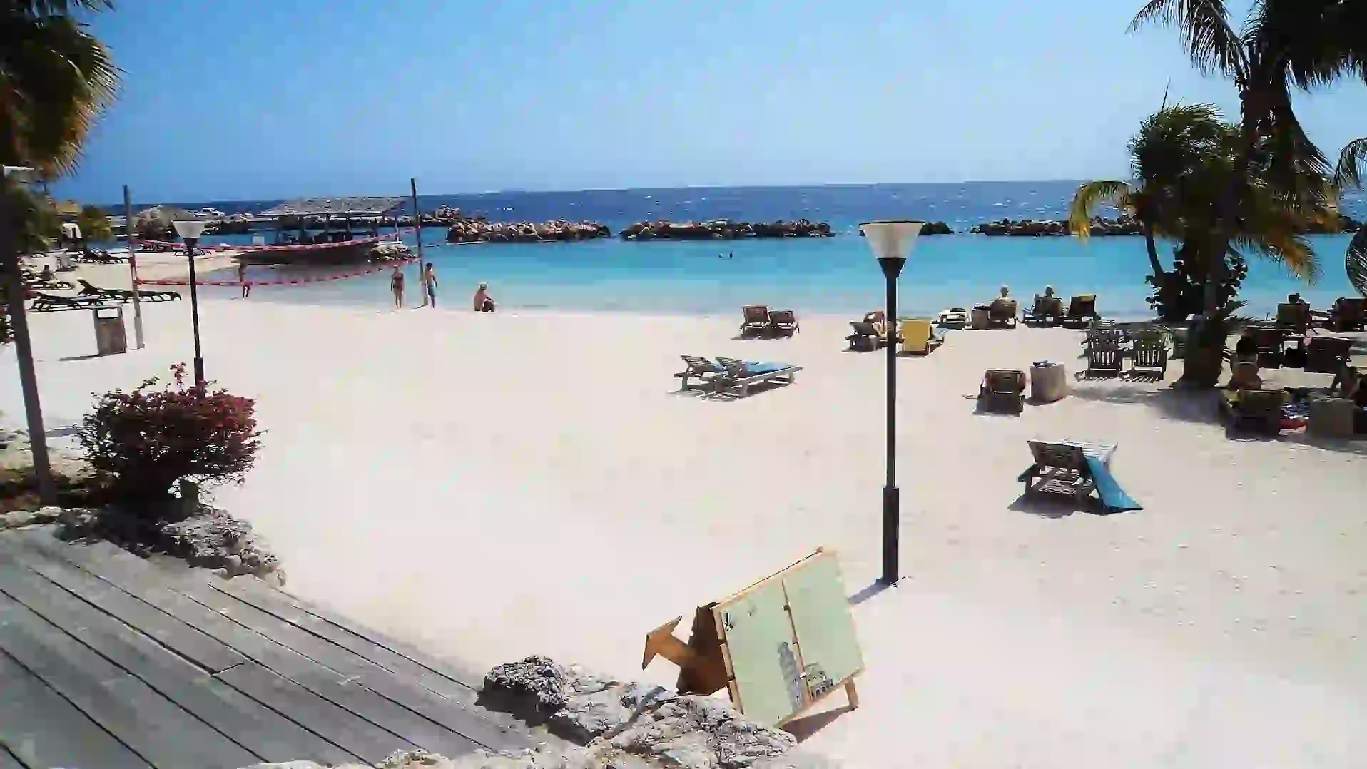 Marie Pampoen, strand op Curaçao